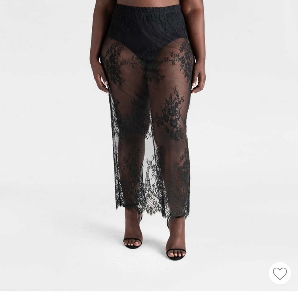 KBB by Kahlana Black Sheer Lace skirt